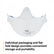 3M 9205+ N95 Aura Particulate Respirator Mask, White, Standard