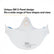 3M 9205+ N95 Aura Particulate Respirator Mask, White, Standard