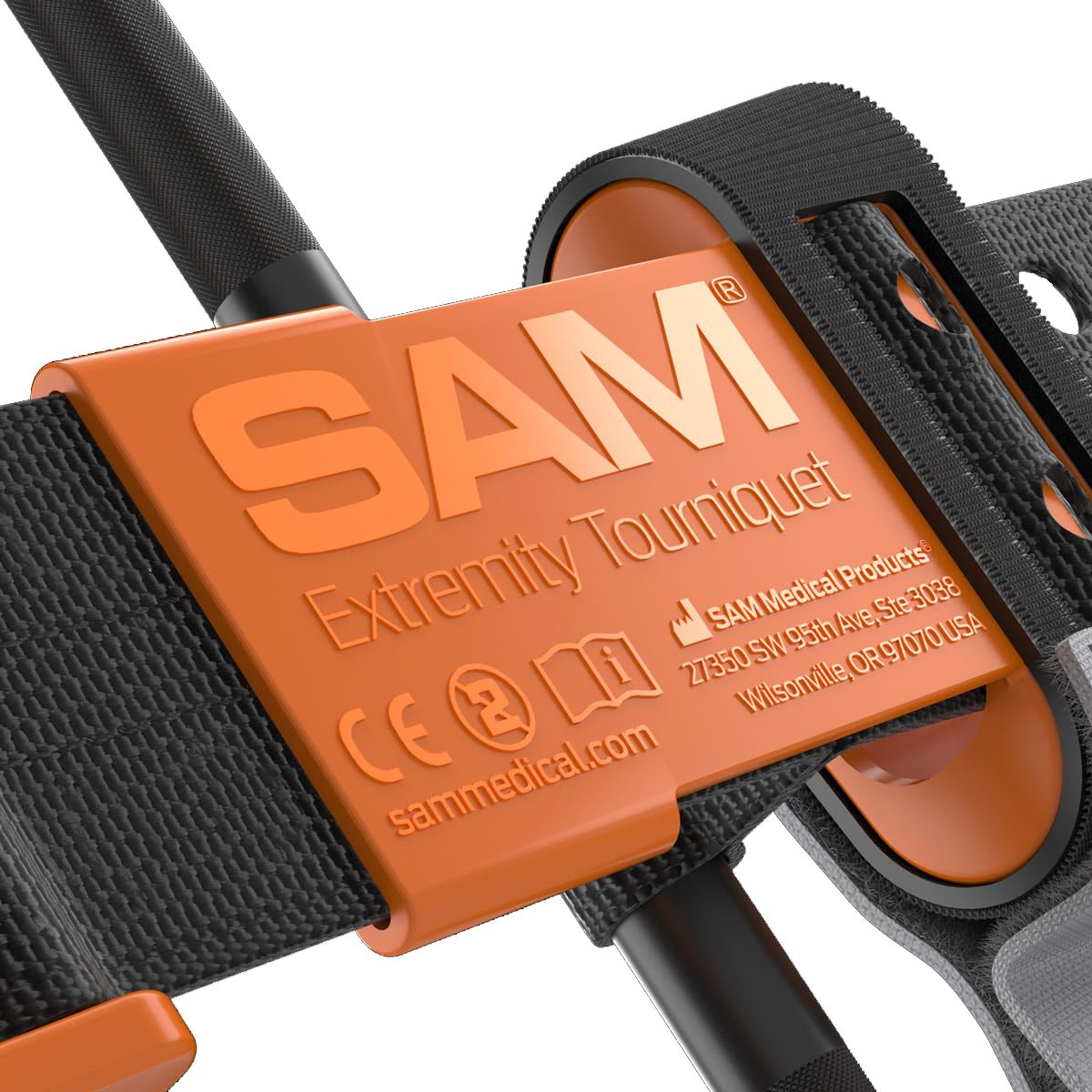 SAM XT Extremity Tourniquet - Black & Orange
