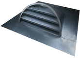 Fire-resistant half-round dormer vent for roof ventilation