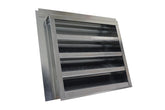 Galvanized steel gable end vent